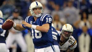 PEYTON MANNING - Quarterback, Indianapolis Colts. Jahre im 99 Club: 2010, 2011.