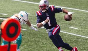 Platz 1: CAM NEWTON (Quarterback, New England Patriots) - Newton ist Bradys Nachfolger bei den Patriots. Der ehemalige MVP debütierte in Week 1 für die Franchise und ließ seine Klasse mit zwei Rushing Touchdowns dabei sofort aufblitzen.
