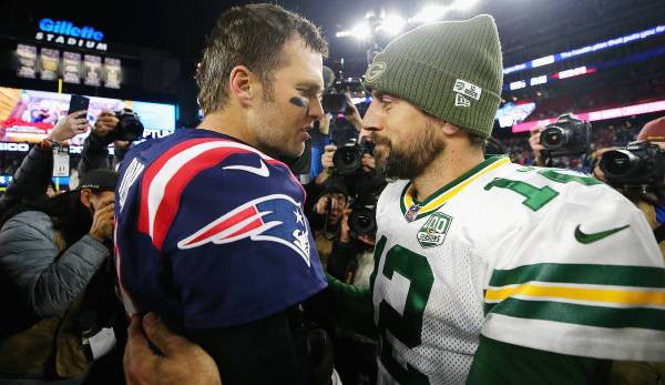 Aaron Rodgers und Tom Brady treffen im NFC Championship Game aufeinander.