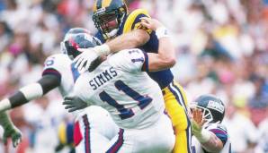 3.: KEVIN GREENE (1985 bis 1999 für die Rams, Steelers, Panthers und 49ers) - 160 Sacks