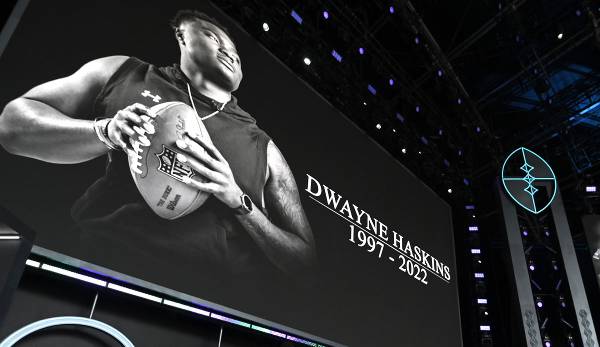 Beim NFL Draft in Las Vegas wurde dem verstorbenen Dwayne Haskins mit einer Schweigeminute gedacht.