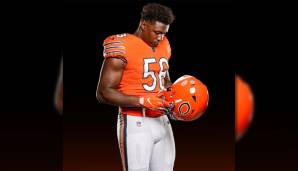 CHICAGO BEARS: Man sagt ja, "Orange is the new black", jedenfalls in einer bekannten TV-Serie. Daran orientieren sich nun auch die Bears, die neue orangene Helme in der kommenden Saison tragen werden.
