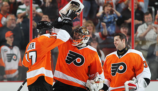 Brian Boucher ist seit 2009 Goalie der Philadelphia Flyers