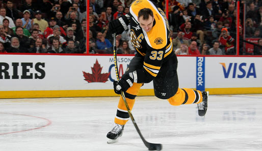 Zdeno Chara von den Boston Bruins gewann bei der Skills Competition bereits zum fünften Mal