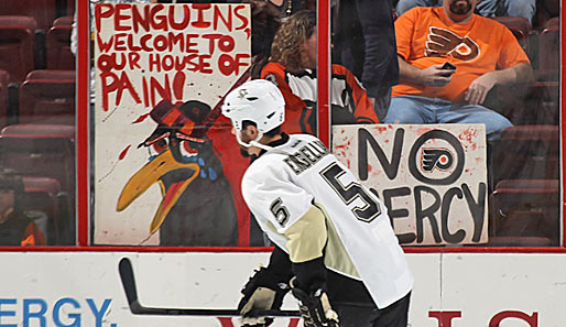 Die Pittsburgh Penguins sind in der Arena der Philadelphia Flyers nicht willkommen