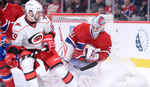 Canadiens-Keeper Peter Budaj parierte alle 19 Schüsse der Hurricanes
