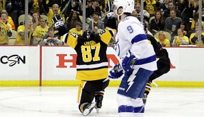 Sidney Crosby sorgte mit seinem Treffer für die Entscheidung zu Gunsten der Pittsburgh Penguins