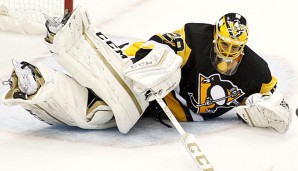 Marc-Andre Fleury erwischte für die Pittsburgh Penguins einen bärenstarken Tag