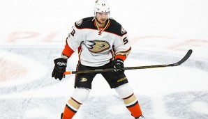 Korbinian Holzer kam in der Hauptrunde der abgelaufenen Saison 32 Mal für die Anaheim Ducks zum Einsatz
