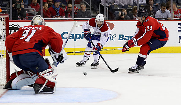 Philipp Grubauer kam bei den Capitals zu seinem 16. Saisoneinsatz, konnte die Niederlage gegen die Canadiens aber nicht verhindern.