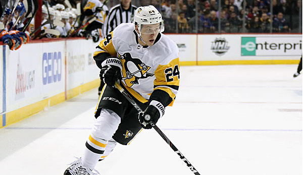 Dominik Kahun traf in der laufenden NHL-Saison bereits zum neunten Mal für die Pittsburgh Penguins.