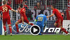 Franck Ribery (l.) zog bei Bayern die Fäden gegen Marseille, Ivica Olic schoss die Tore