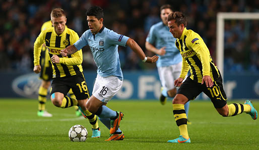 Beim ersten Aufeinandertreffen trennten sich Dortmund und Manchester City 1:1