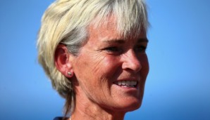 EILAT, ISRAEL - FEBRUARY 06: Captain Judy Murray looks on during the tie between Belgium and Great Britain on day three of the Fed Cup Europe/Africa Group One fixture at the Municipal Tennis Club on February 6, 2016 in Eilat, Israel. (Photo by Jord...