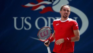 NEW YORK, NY - AUGUST 30: Alexandr Dolgopolov of Ukrainel looks on against David Ferrer of Spain during his first round Men's Singles match on Day Two of the 2016 US Open at the USTA Billie Jean King National Tennis Center on August 30, 2016 in the ...
