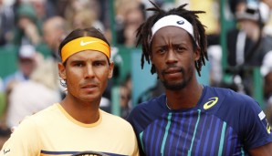 Rafael Nadal (l.) und Gael Monfils wollen den Platz im Viertelfinale