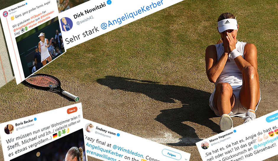 Angelique Kerber ist Wimbledon-Siegerin 2018 und im Netz reiht sich Gratulant an Gratulant. SPOX zeigt, wer sich bei Kerber meldet und sie zu ihrem großen Sieg beglückwünscht.