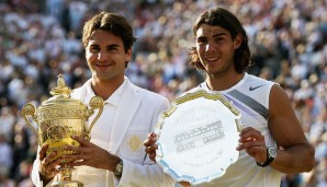 08.07.2007, Wimbledon (London, Rasen), Finale: Roger Federer - Rafael Nadal 7:6 (7), 4:6, 7:6 (3), 2:6, 6:2