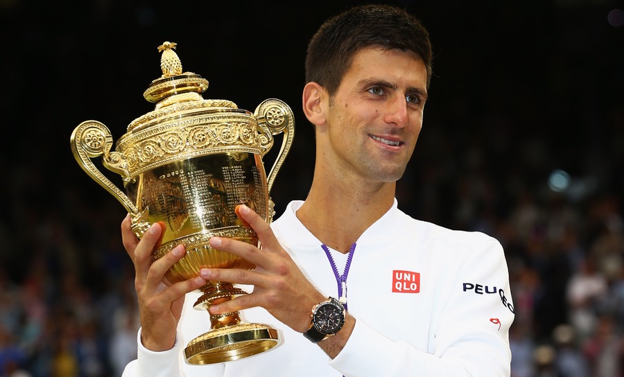 Platz 9, Novak Djokovic: Profi seit 2003, 783 Matches gewonnen