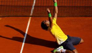Monte-Carlo 2011: Gegen David Ferrer behält Rafael Nadal im Finale mit 6:4, 7:5 die Oberhand.