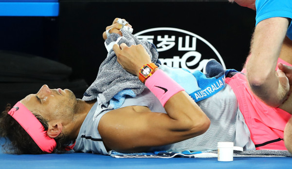Rafael Nadal musste bereits in Melbourne verletzt aufgeben