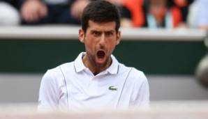 Novak Djokovic steht im Achtelfinale der French Open