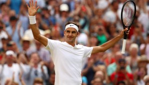 Roger Federer zelebriert in Wimbledon