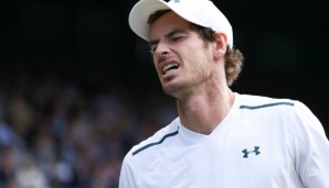 Andy Murray musste seinen Schmerzen Tribut zollen