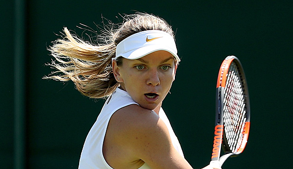 Simona Halep trainiert schon in Wimbledon