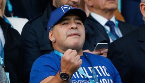 Diego Maradona kann sich auch für den Tennissport begeistern