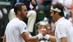 In Wimbledon war Steve Johnson gegen Roger Federer chancenlos