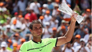 Rafael Nadal - In Miami wieder nur mit dem Pokal für den Zweitbesten