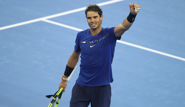 Rafael Nadal jubelt über seinen zweiten Triumph in Peking