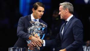 Chris Kermode (re.) denkt darüber nach, wie er Matches von Rafael Nadal und Co. attraktiver machen kann