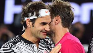 Roger Federer (l.) und Stan Wawrinka (r.)