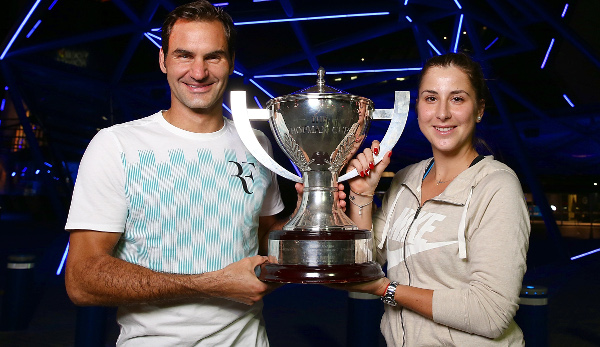 Schweizer Siegerpaar: Roger Federer und Belinda Bencic