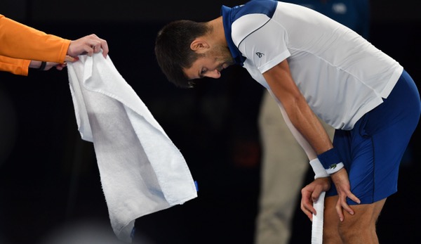 Djokovic hat seine Probleme im Ellbogen nach wie vor nicht im Griff.