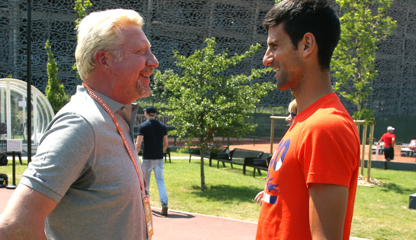 Haben sich immer noch viel zu sagen: Boris Becker (l.) und Novak Djokovic