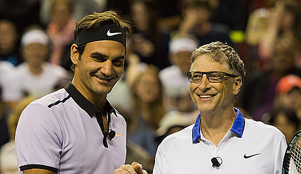 Roger Federer wird mit Bill Gates wieder doppeln