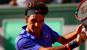Roger Federer bei seinem bis dato letzten Antritt in Roland Garros 2015