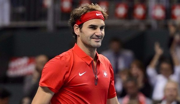 Roger Federer beim Davis Cup 2015