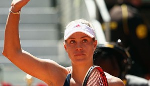 Angelique Kerber gab beim Achtelfinale des WTA Turnier gegen Eugenie Bouchard auf