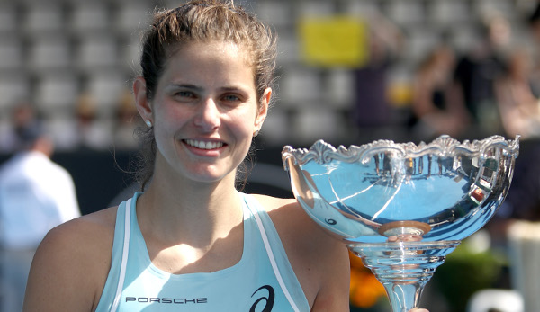 Titelhungrig - Julia Görges startet mit dem Turniersieg in Auckland ins neue Tennisjahr