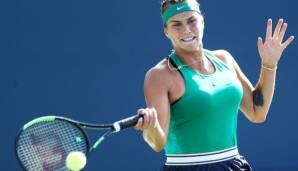 Aryna Sabalenka feiert ihren ersten WTA-Titel
