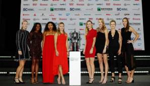 Die Teilnehmerinnen der WTA Finals in Singapur
