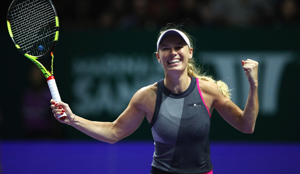 Carolina Wozniacki gewann zum ersten Mal das Finale der WTA-Tour