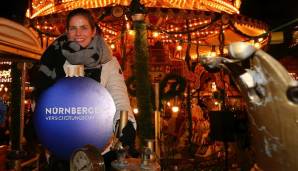 Julia Görges auf dem Nürnberger Christkindlesmarkt