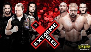 Die Fehde zwischen The Shield (l.) und Evolution steht im Mittelpunkt von Extreme Rules