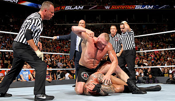 Brock Lesnar konnte Randy Orton die Grenzen verweisen