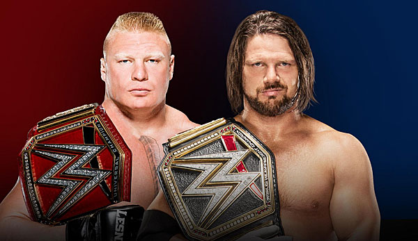 Die World Champs Brock Lesnar und AJ Styles treffen bei den Survivor Series erstmals aufeinander
